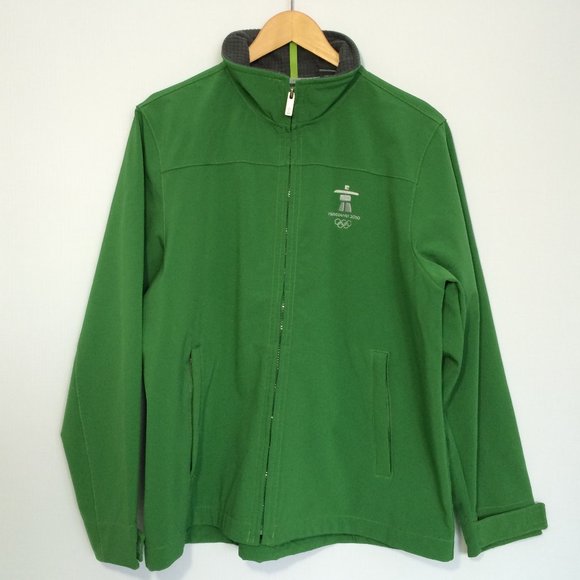 Vancouver 2010 Olympic Games Womens Jacket XL Green Full Zip Licensed Elevate - Picture 1 of 8